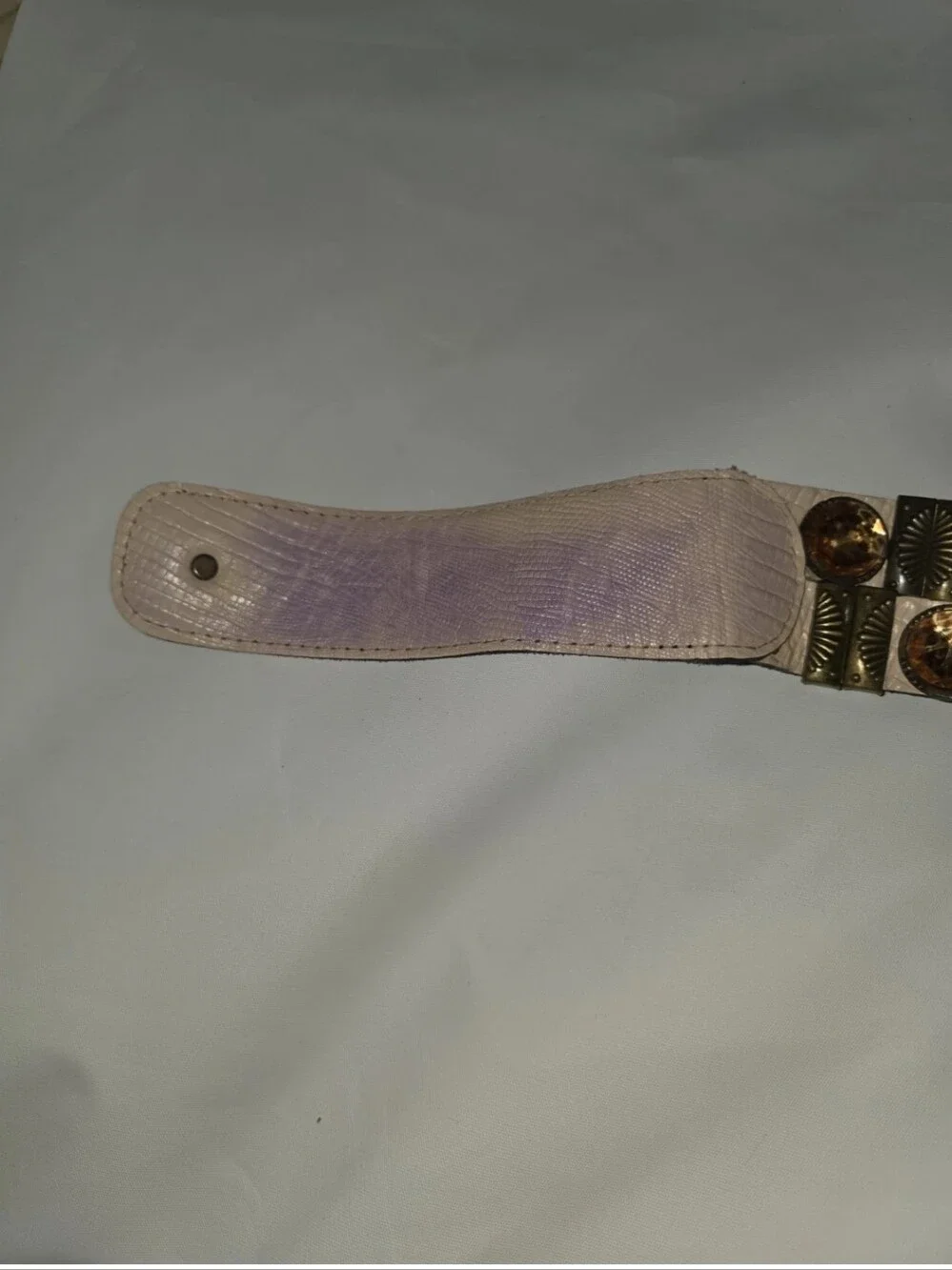 Vintage Rare Nina Arjani Handcrafted Leatherock Wide Belt